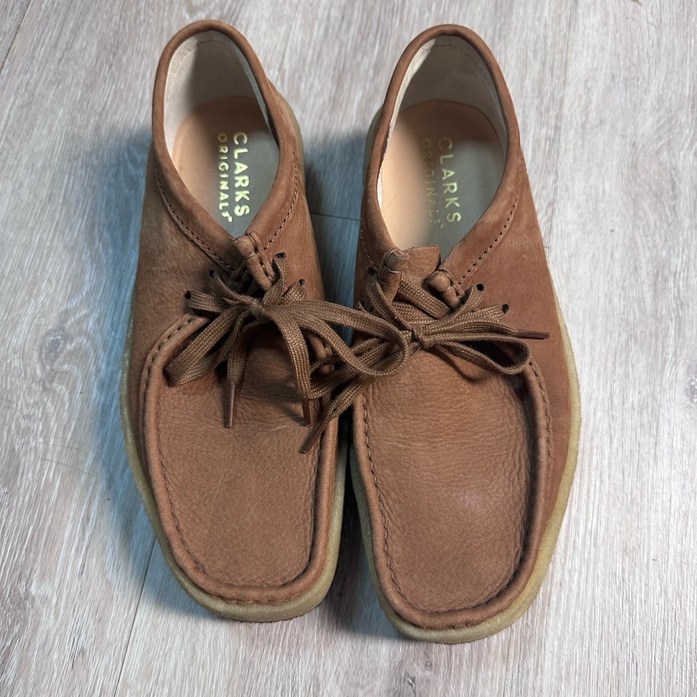 Clarks Tan Leather Loafers